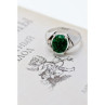 925 Sterling Silver Malachite Ring Size 7