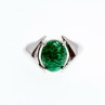 925 Sterling Silver Malachite Ring Size 7