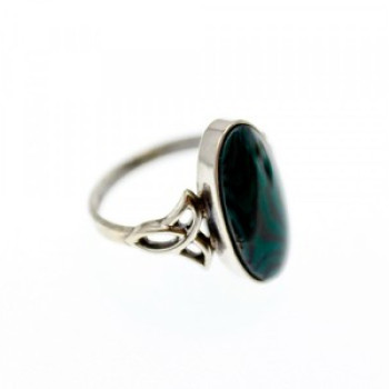 925 Sterling Silver Haliotis Ring Size 5