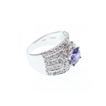 925 STERLING SILVER CZ RING SIZE 10