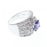925 Sterling Silver CZ Ring Size 10