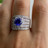 925 Sterling Silver CZ Ring Size 10