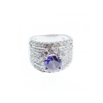 925 STERLING SILVER CZ RING SIZE 10