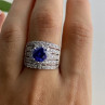 925 Sterling Silver CZ Ring Size 10