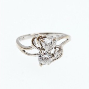 925 Sterling Silver White CZ 