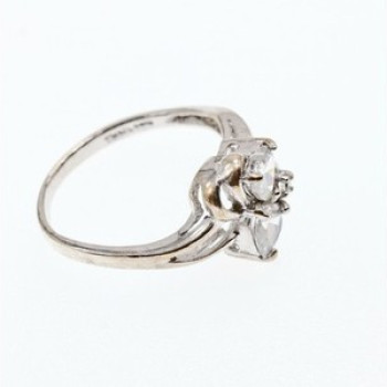 925 Sterling Silver White CZ 