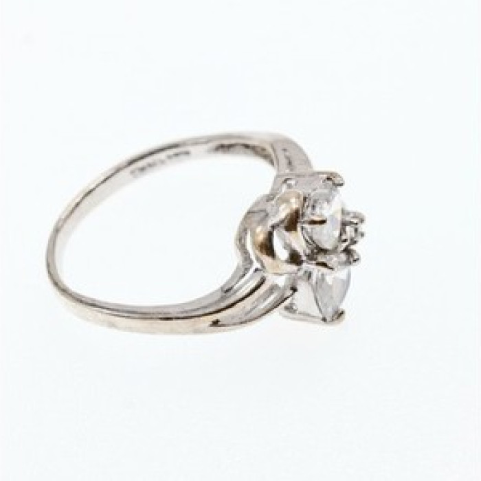 925 Sterling Silver White CZ 