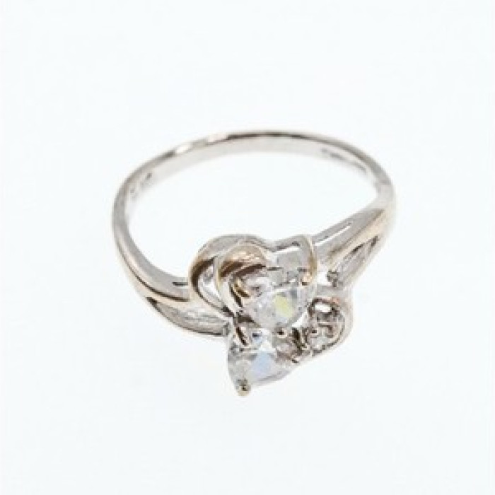 925 Sterling Silver White CZ 