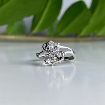 925 Sterling Silver White CZ 