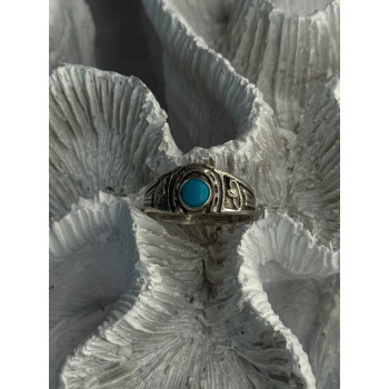 Vintage 925 Sterling Silver Turquoise Ring Size 7