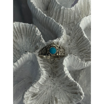 Vintage 925 Sterling Silver Turquoise Ring Size 7
