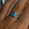 Vintage 925 Sterling Silver Turquoise Ring Size 7