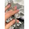 925 Sterling Silver White Topaz 