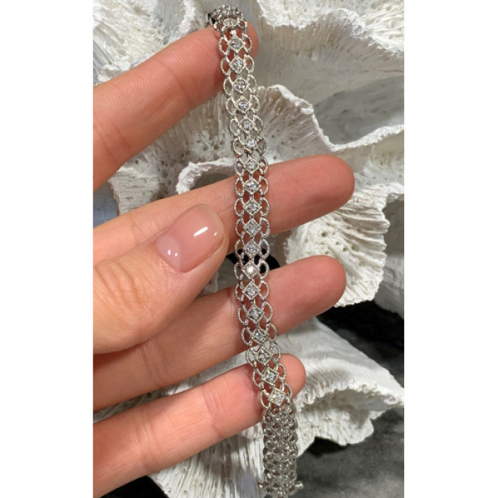 925 Sterling Silver White Topaz 