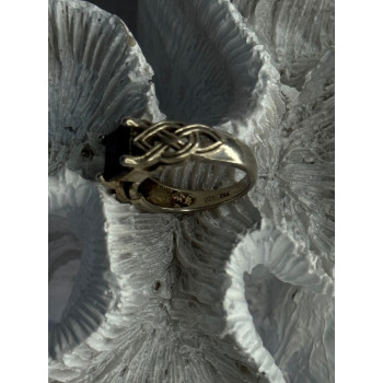 Vintage 925 Sterling Silver Purple Tourmaline Ring Size 5