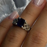 Vintage 925 Sterling Silver Purple Tourmaline Ring Size 5