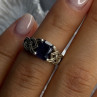 Vintage 925 Sterling Silver Purple Tourmaline Ring Size 5