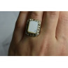 925 Sterling Silver Mother Of Pearl & Marcasites Ring Size 6.5
