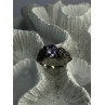 925 Sterling Silver Amethyst & Marcasite Ring Size 7