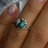 Vintage 925 Sterling Silver Turquoise Ring Size 6