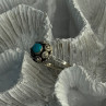 925 Sterling Silver Turquoise Ring Size 7