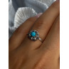 925 Sterling Silver Turquoise Ring Size 7