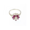 925 Sterling Silver Opal & Pink Spinel 