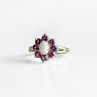 925 Sterling Silver Opal & Pink Spinel 