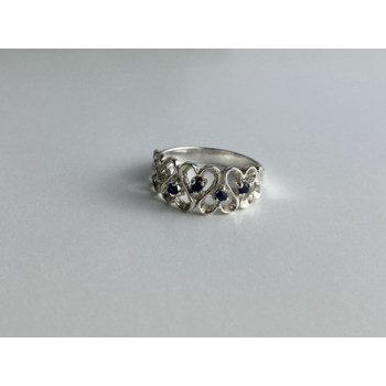 925 Sterling Silver Sapphires 