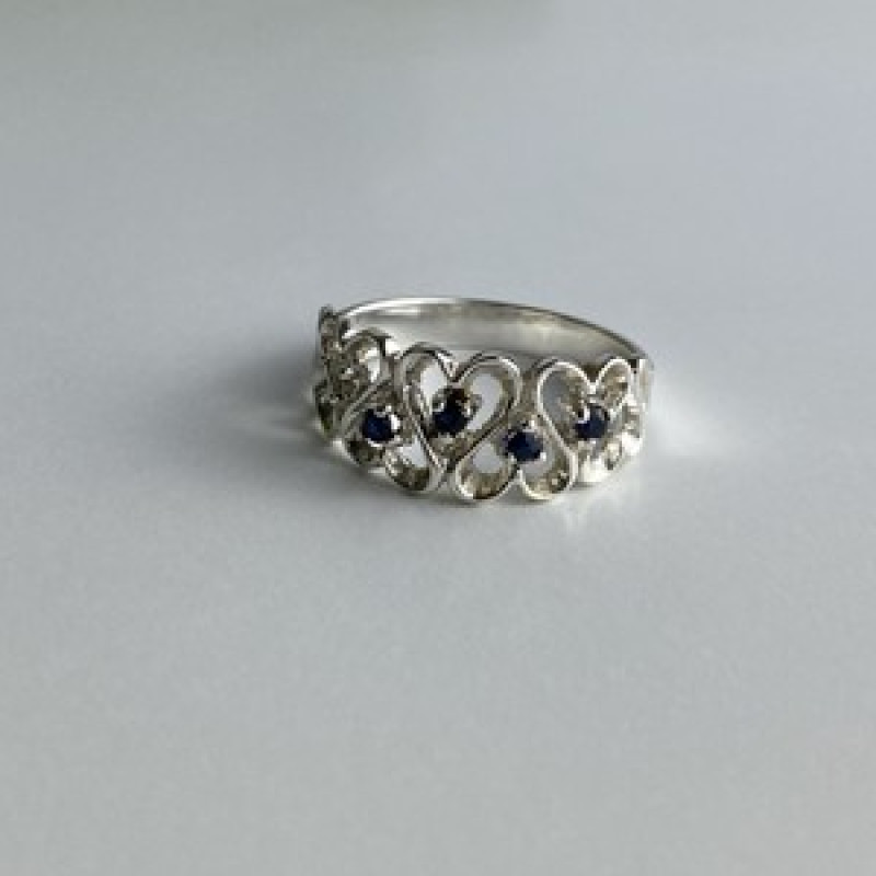 925 Sterling Silver Sapphires 