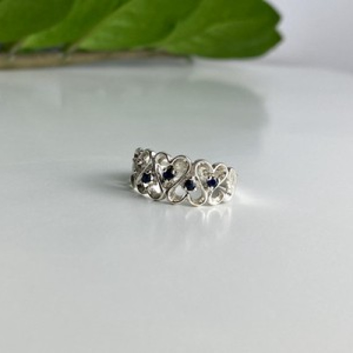 925 Sterling Silver Sapphires 