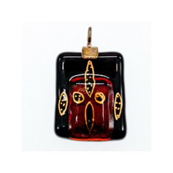 925 Sterling Silver Jewel Stone Enamel Pendant