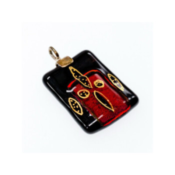 925 Sterling Silver Jewel Stone Enamel Pendant