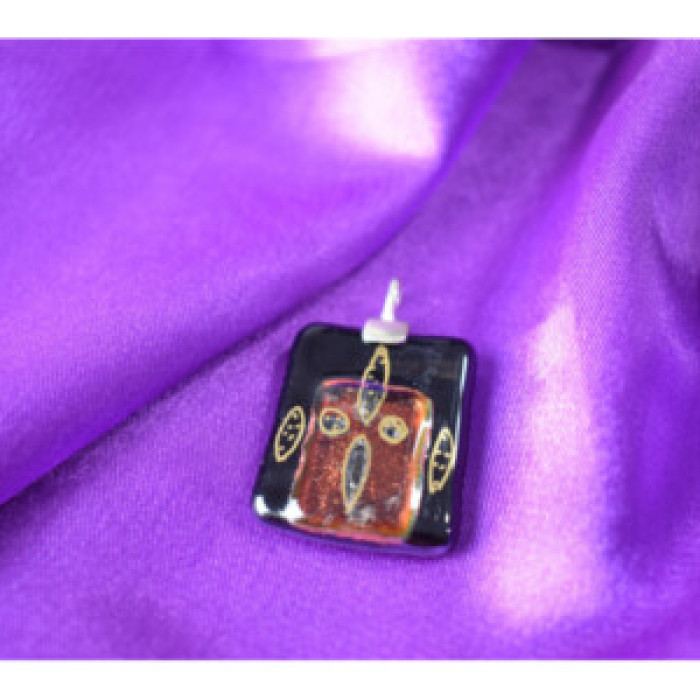 925 Sterling Silver Jewel Stone Enamel Pendant