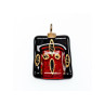 925 Sterling Silver Jewel Stone Enamel Pendant