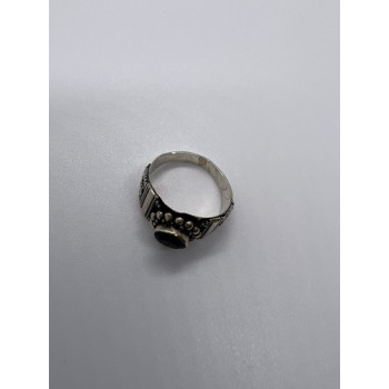 925 Sterling Silver Tourmaline Ring Size 8