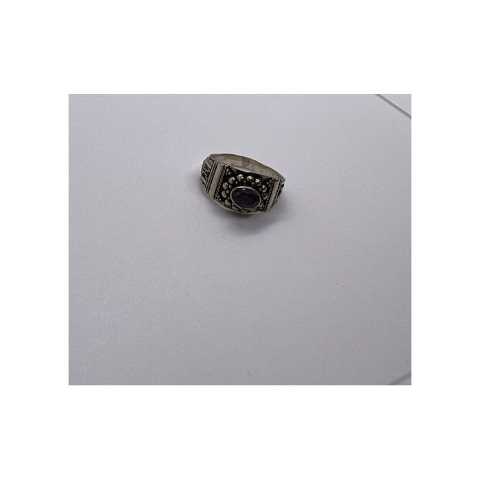 925 Sterling Silver Tourmaline Ring Size 8