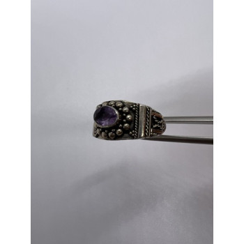 925 Sterling Silver Tourmaline Ring Size 8