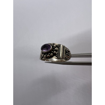 925 Sterling Silver Tourmaline Ring Size 8