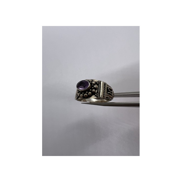 925 Sterling Silver Tourmaline Ring Size 8