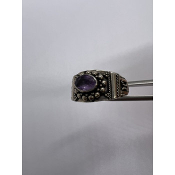 925 Sterling Silver Tourmaline Ring Size 8