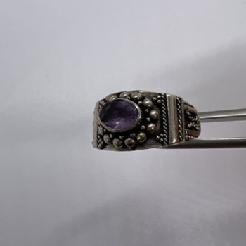 925 Sterling Silver Tourmaline Ring Size 8