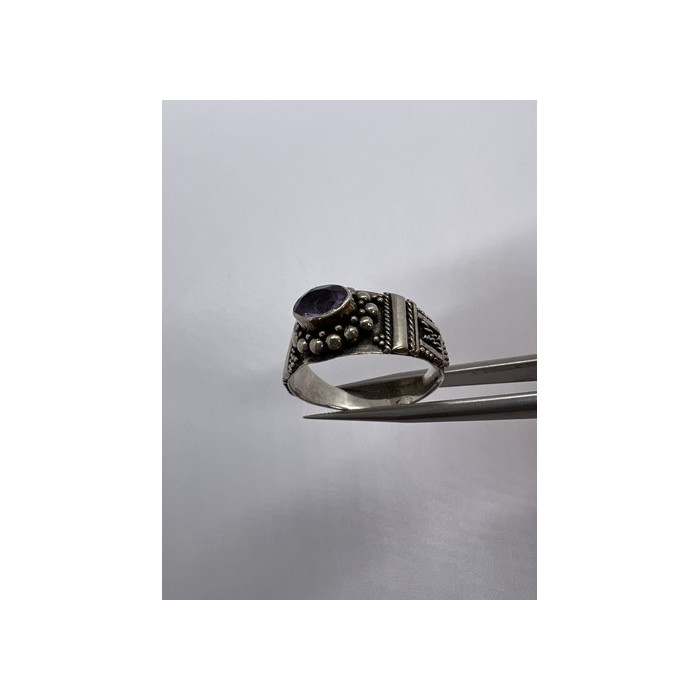925 Sterling Silver Tourmaline Ring Size 8