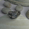 Shiny 925 Sterling Silver Cz Ring Size 10