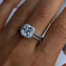Shiny 925 Sterling Silver Cz Ring Size 10