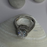 Shiny 925 Sterling Silver Cz Ring Size 10
