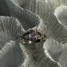 925 Sterling Silver Amethyst Ring Size 9.5