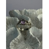 925 Sterling Silver Amethyst Ring Size 9.5