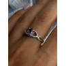 925 Sterling Silver Amethyst Ring Size 9.5