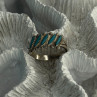 Vintage 925 Sterling Silver Turquoise Ring Size 6
